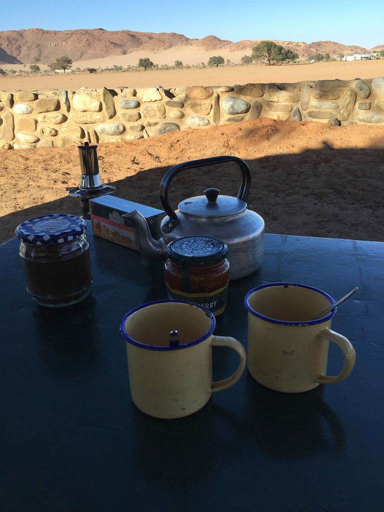 Frühstück Sesriem Campsite